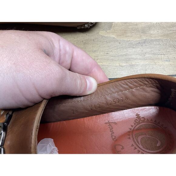 Franco Cuadra V 12 Calfskin Moccasin Brown Men’s 9 US MEX 28 Loafers